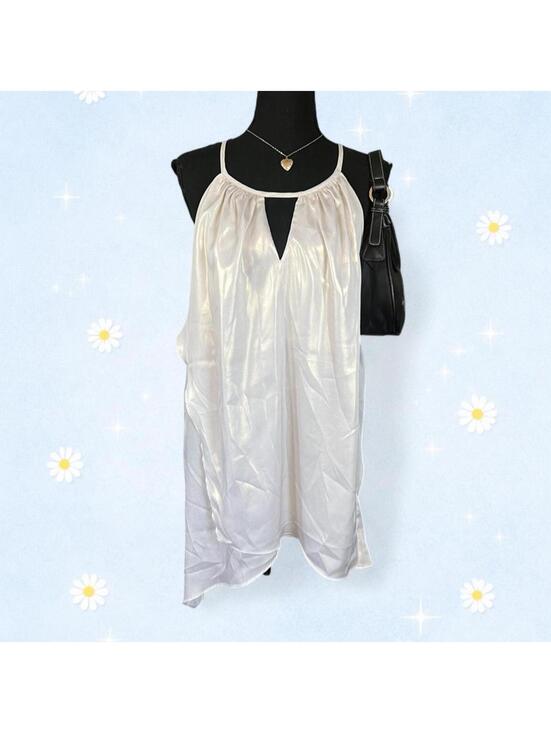 Worthington Tops - Worthington Woman Satin Coquette Fairycore Babydoll Slip Top Size 1X 🤍